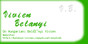 vivien belanyi business card